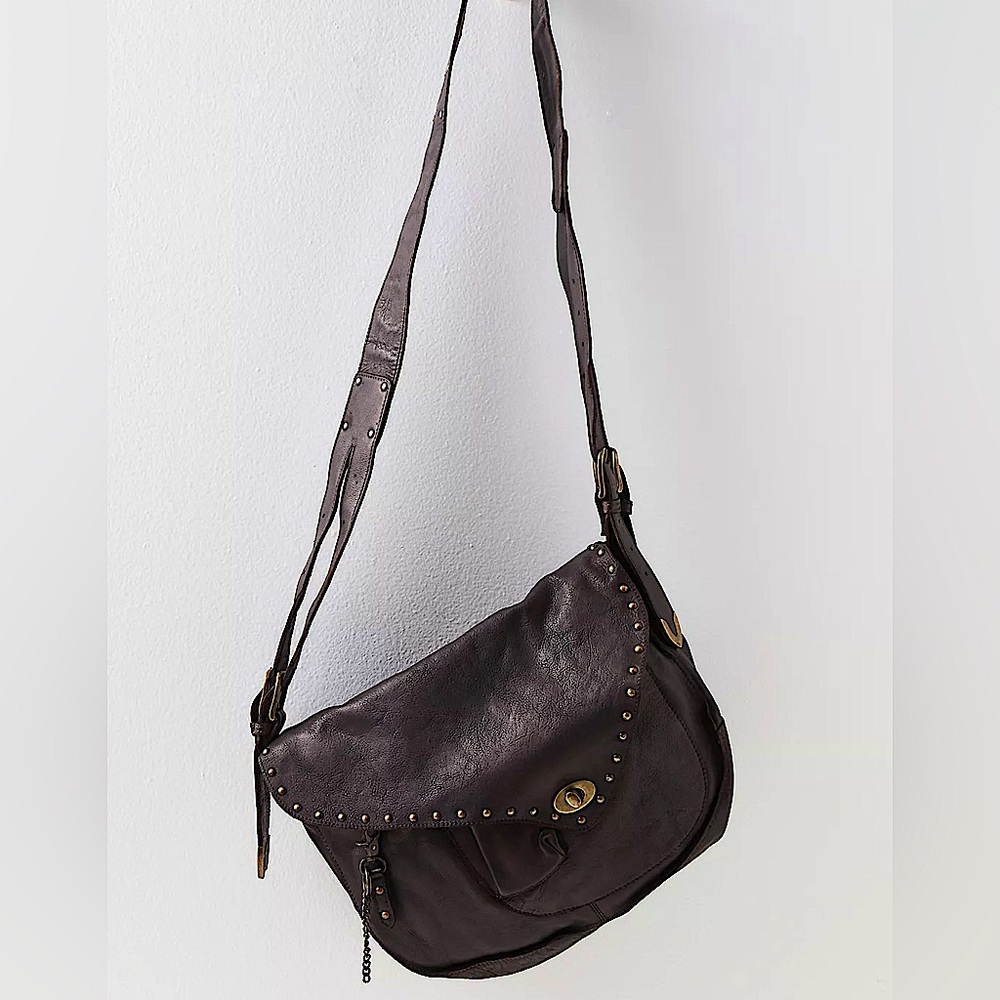 Free People Demi Distressed Messenger Bag